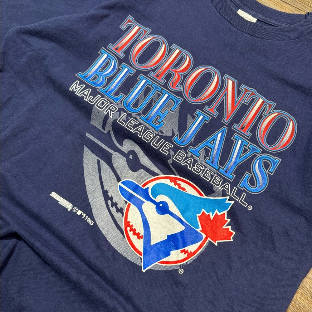 VTG Single Stitch 1993 Toronto Blue Jays MLB team T shirt - Picture 2 of 4